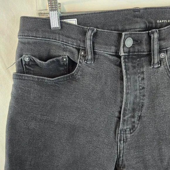 GAP Jeans Mens 32x30 Black Gray Skinny Stretch Denim Casual Modern Rocker Skater - Picture 3 of 10